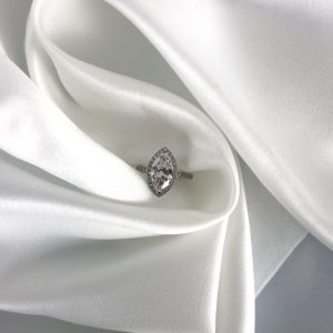 Pear-Cut Diamond Ring